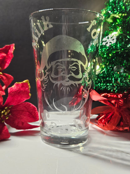 Cookies for Santa plate and glass