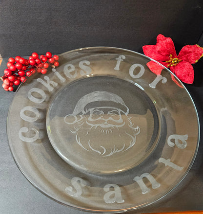 Cookies for Santa plate and glass